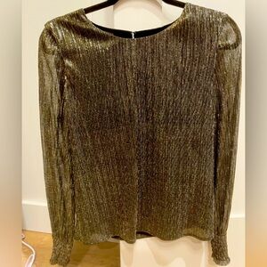 Metallic Long Sleeve Top